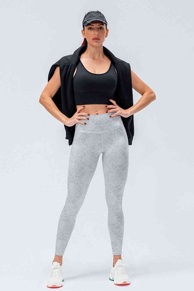 Wide Waistband Slim Fit Active Leggings